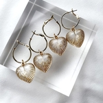 チタンフープ×クリアゴールドハート