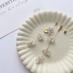 swinging crushed beads pierce/earring(gold)