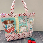 ワンコと子羊と水玉★トートバッグ