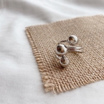 trio ball ring (silver)