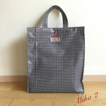 ラミネートトートバッグ(裏地付き) ギンガムチェック