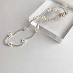beads flower necklace