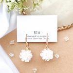 ♢gold pearlピアス/イヤリング♢ 大ぶり/パール/シンプル/チタン/大人