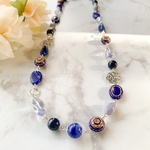 ネイビー✳︎ダークブルーのネックレス