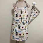 子供用エプロン&三角巾&巾着袋❣️3点おまとめ