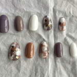 ネイルチップ  マーブルネイル