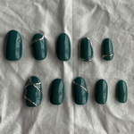 ネイルチップ   グリーンネイル