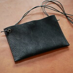 ◆jiyn様オーダー品◆デットーリレザーで作った【レザーサコッシュ】革 バッグ ショルダーバッグ バイカラー レディース メンズ ユニセックス