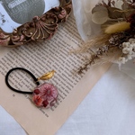 インド刺繍ヘアゴム(pink)