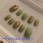 フレンチライン ニュアンスフラワーデザインネイルチップ