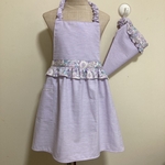 子供フリルエプロン✨ &三角巾☆*:.。100〜130サイズ