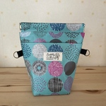 ワンコのマナーポーチ★丸柄グリーン