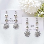 ♢silver design charmピアス/イヤリング シルバー/チャーム/サージカルステンレス/アレルギー対応/揺れる