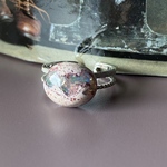 チョコミントカラーで美味しそう🦔🦉🍁カンテラオパールのリング✨✨