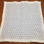 刺し子 花ふきん 角亀甲柄