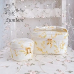 ミモザの咲く庭 バニティポーチ&マカロンポーチセット【アウトレット】