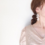 new🤍【ウェディング🕊】ホワイトフラワーのアクセサリー