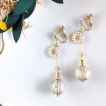 SALE ペンデュラム col. マーガレット 【ピアス/イヤリング】