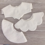 cotton100% waffle bib