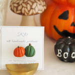 秋の実りのブローチ(カボチャ⑦)