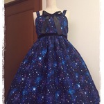 StarNightシフォンジャンパースカート★バレッタつき