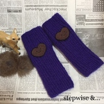 マミーの指なし手袋 *紫のハートさん