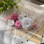 つまみ細工髪飾り