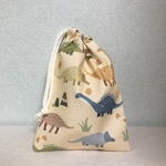 恐竜柄のコップ袋 巾着袋