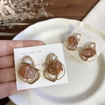 夕日 (オレンジ/天然石/淡水パール)