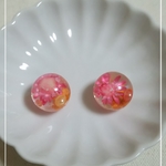 うるうるフラワーピアス1
