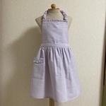 ☆*シンプル可愛い.。. 子供ギャザーエプロン&三角巾:*☆S(100~130サイズ)☆*:.。