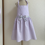 ・:*子供ギャザーエプロン&三角巾。.:*☆M(130〜150サイズ)☆