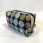 化粧ポーチ 北欧柄 ダブルファスナー ポーリッシュポタリー