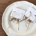 ゴールド【フープイヤリング】 取り外し可能❁ (シェル/アシンメトリー)