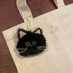 保護猫チャリティキーホルダー【クロさん】