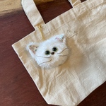 保護猫チャリティキーホルダー【シロさん】