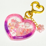 シャカシャカハートキーホルダー