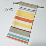 縦長巾着袋☆箸袋☆ピアニカホース入れ☆カトラリー袋♢両側紐タイプ