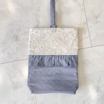 現品 刺繍 フリル レッスンバッグ 絵本バッグ 上靴袋 通園バッグ 通学バッグ