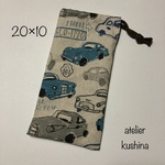 縦長巾着袋☆車柄🚙カトラリー袋☆箸袋