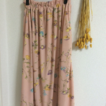 春ガーリー桃色ロングスカート