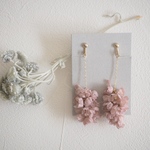 ムスカリ イヤリング ペールピンク