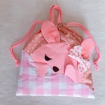 mi-ko-shu様専用 ピンクうさぎさんの体操服袋