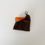 "Chestnut Tree× Madder" poitto10深型 天然色素染NYLON POUCH