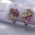 アンニュイな植物鉱石 イヤリングorピアス