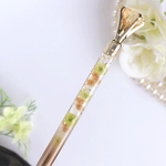 ミモザ デザイン𑁍ハーバリウムシャーペン (レジン)-黄色 ①-