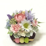 小さな真珠の涙 福 (仏花、造花、甘味のお供え付き、、お盆、お彼岸、納骨堂、ペット)