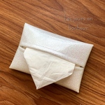 キラキラポケットティッシュケースホワイト