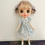 『ハンドメイド』ネオブライス 花柄レースフリルワンピースセット★アウトフィット