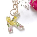 【母の日】 ギフト レジン イニシャル チャーム 菜の花